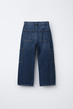 EMBROIDERED POCKET BARREL JEANS - Zara фото 2