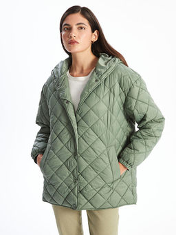 Kap??onlu Kapitone Oversize Kad?n ?i?me Mont