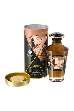 Масло массажное для тела Shunga Пьянящий шоколад (Intoxicating Chocolate), разогревающее, 100 мл