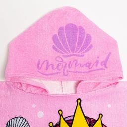 Полотенце-пончо детское махровое Крошка Я Русалочка 60х120см, 100% хлопок, 300гр/м2  фото 21