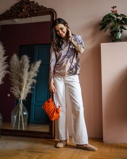 Лонгслив свободного кроя 61.7.7 - Sahar art lab фото 4