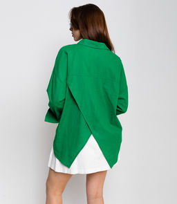 Рубашка #ОБШ1458, зеленый - Dommod фото 4