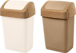 Контейнер для мусора Wood 25 л с крышкой-маятником SC480411624 - Пластик репаблик фото 3