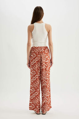 Брюки обычного кроя с рисунком - Defacto фото 6