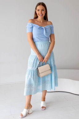 Юбка МЮ-951 небесный