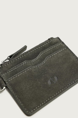 TARJETERO MONEDERO PIEL / Gris - Zara фото 3
