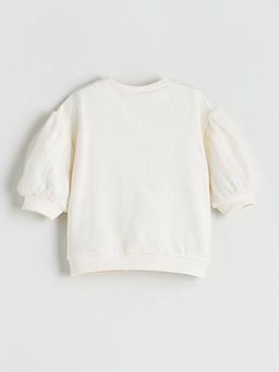 Bisiklet Yaka K?z Bebek Sweatshirt ve Tayt