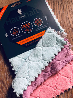 Набор супервпитывающих салфеток из микрофибры 25х15см 3шт арт.104908 /MALLONY/  фото 3