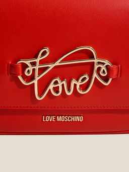 Женская сумка с ручкой LOVE MOSCHINO SCRIPT Артикул 4460036, рубиновый  фото 2