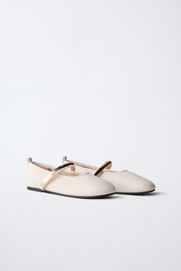 BALLERINA SHOES WITH METAL STRAP - Zara фото 2