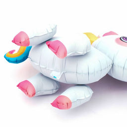 Воздушный шар фольгированный 22" «Малыш единорог», под воздух