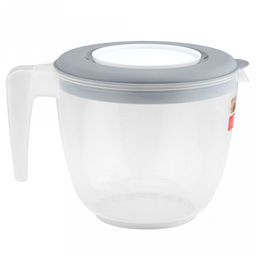 Емкость для миксера пластмассовая "HELSINKI" 1,9л, 22х16,7х15,2см, мерная, пепельный жемчуг (Россия)