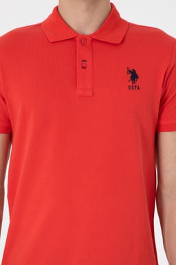 Erkek Slim Fit Polo Yaka K_rm_z_ Basic Ti__rt Sepette S_rpriz _ndirim - U.s. polo assn фото 6