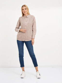 кардиган женский без рукавов с косами - Glenfield фото 2