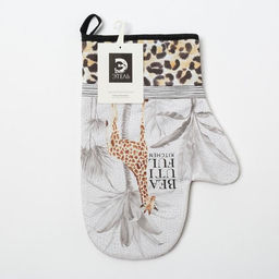 Варежка-прихватка Этель Beautiful kitchen 20х28 см, 100% хлопок, саржа, ватин 250 г/м2  фото 2