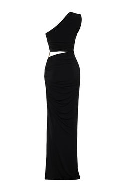 Limited Edition Fusya Vucuda Oturan Aksesuarl? Gece Uzun Abiye Elbise TPRSS24AE00046 - Trendyolmilla фото 10