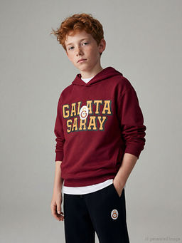 Galatasaray Bask?l? Erkek ?ocuk Sweatshirt
