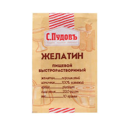 Желатин пищевой быстрорастворимый С.Пудовъ 0.01 кг