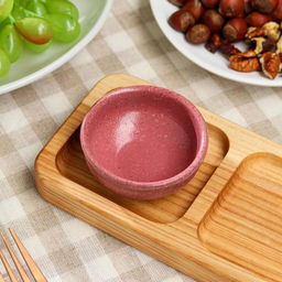 Менажница деревянная, с разделочной доской, 3 ячейки, 30×10 см, массив ясеня