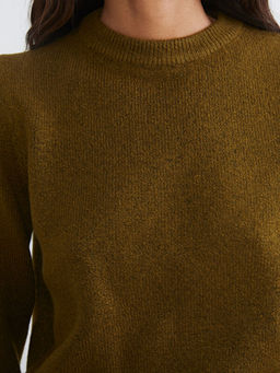 Bisiklet Yaka Kad?n Triko Kazak