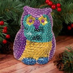 Набор для творчества. Игрушка пайетками Сова 14 х 6 х 6 см+ 4 цвета пайеток - Школа талантов фото 5