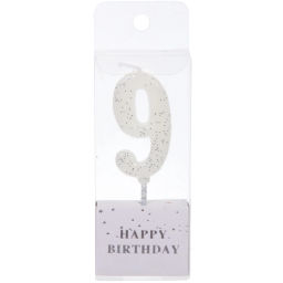 Свеча для торта Цифра Фактура "9" 4,6 см