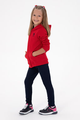 K_z _ocuk K_rm_z_ Kap__onlu Fermuarl_ _ardonlu Basic Sweatshirt Sepette S_rpriz _ndirim - U.s. polo assn фото 3