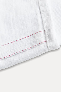 Z1975 SELVEDGE LOOSE WIDE-LEG MID-WAIST JEANS - Zara фото 7