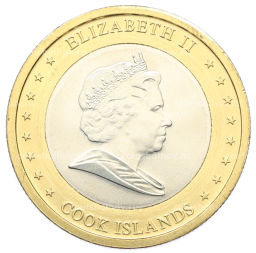 Монета 1 доллар 2010 года Острова Кука