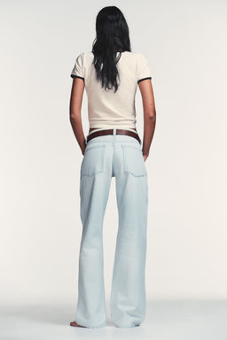 TRF MID-WAIST BAGGY JEANS - Zara фото 19