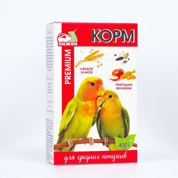 Корм Пижон Премиум для средних попугаев, 400 г