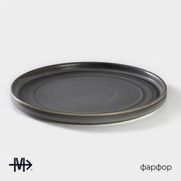 Тарелка Magistro Urban, d=22.5 см, фарфор, серая