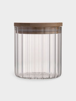 Банка для сыпучих продуктов, 500 мл, стекло Б/бамбук, Grand - Anna lafarg фото 2