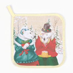 Прихватка Счастливые мгновенья 19х19см,100% х/л,ватин 250г/м2 - Этель фото 2