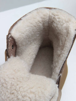 Ботинки 216.warmbr. капучино замша/Байка