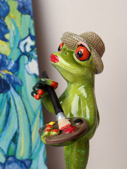Фигурка Лягушка художник 16 см / YX29003 /уп 24/ - Галеонтрейд фото 4