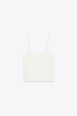 CUTWORK STRAPPY TOP - Zara фото 5