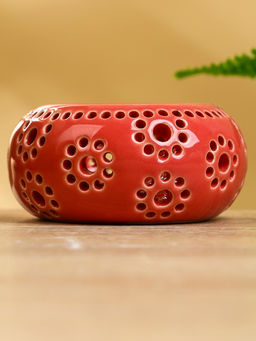 Подсвечник, 8.5×8.5×4 см, керамика, МИКС