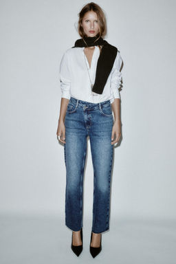 JEANS Z.09 STRAIGHT HIGH-WAIST CROSS-OVER WAISTBAND