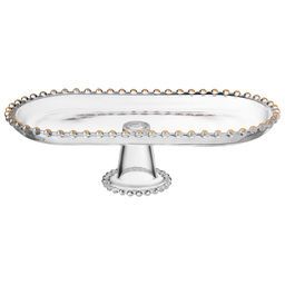 БЛЮДО СЕРВИРОВОЧНОЕ GOLDEN CHARM НА НОЖКЕ, 30*15*8,5 СМ