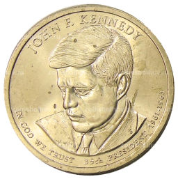 Монета 1 доллар 2015 года P США Джон Кеннеди 35-й президент США