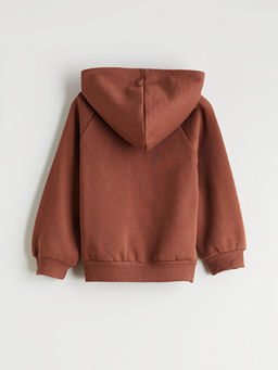 Kap??onlu K?z ?ocuk Fermuarl? Sweatshirt