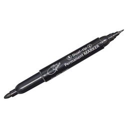 Маркер OfficeSpace перм. двухсторонний, пулевидный 0.8-2.2мм., черный (DPM_1574BL)