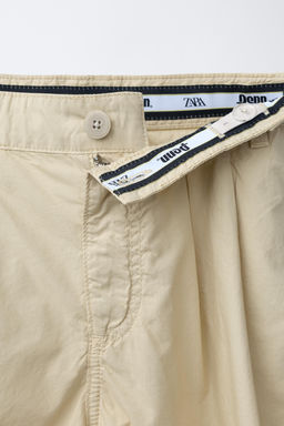 BERMUDA POPEL?N PINZAS PENN  / Beige claro - Zara фото 3