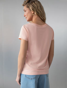 Базовая футболка полуприлегающая из премиального хлопка с эластаном - Vilatte фото 3