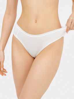 Цена за 2 штуки! Трусы женские слипы набор (3 шт.) в сумрачно-белом цвете - Mark formelle фото 3