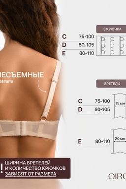 Бюстгальтер OIRO кружевной с мягкой чашей Oleandr 1415013