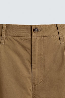 RELAXED FIT PLEATED CHINO TROUSERS - Zara фото 9