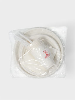 Набор пластиковой одноразовой посуды на 6 персон Не ЗАБЫЛИ! «Шашлычный №3», белый