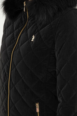 Женская черная кожаная куртка - U.s. polo assn фото 6